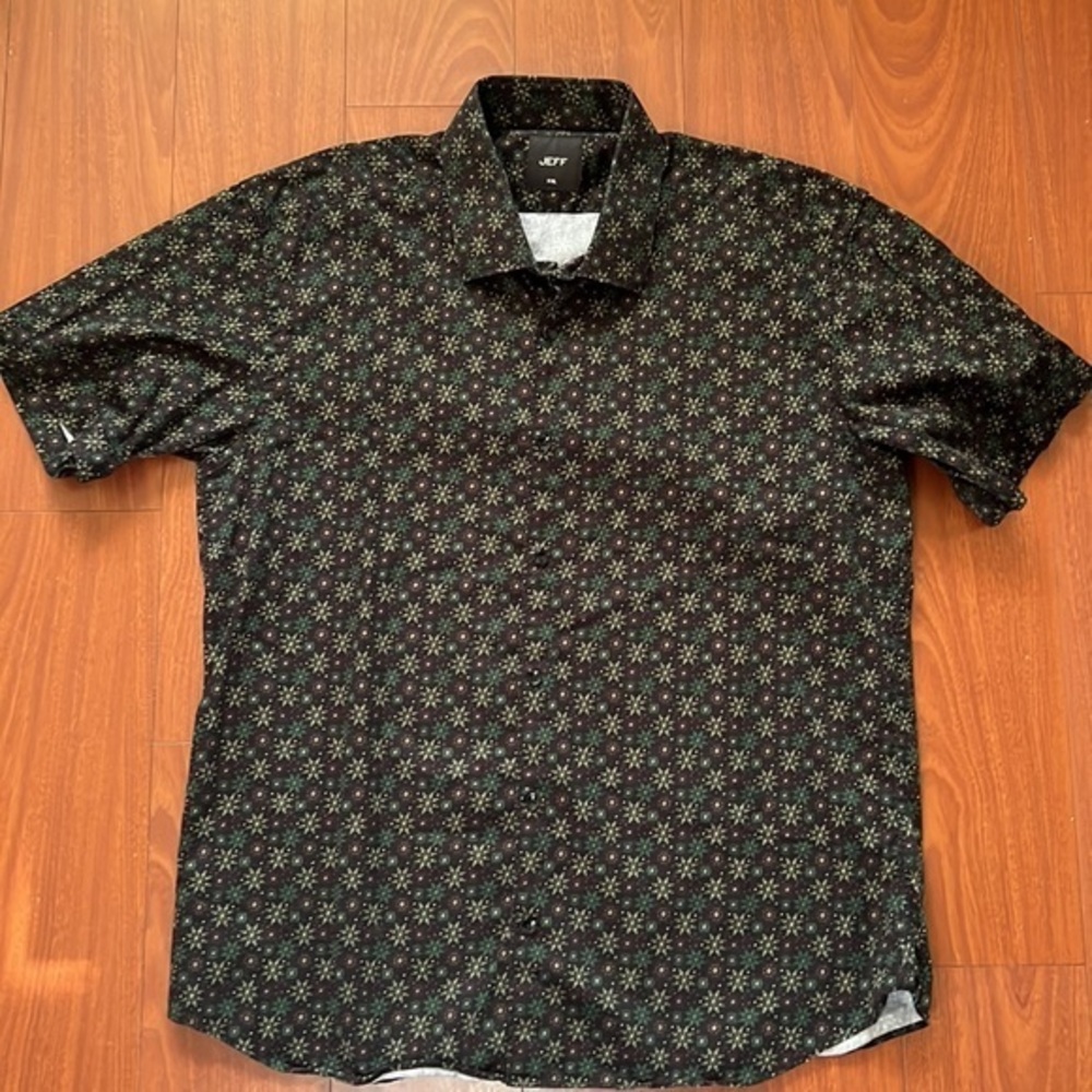 Jeff mens‎ xl short sleeve shirt Christmas print - Picture 8 of 10